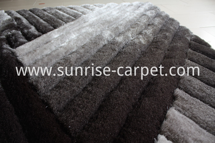 Polyester Silk Shaggy 3D Grey Polyester Silk Shaggy 3D Grey